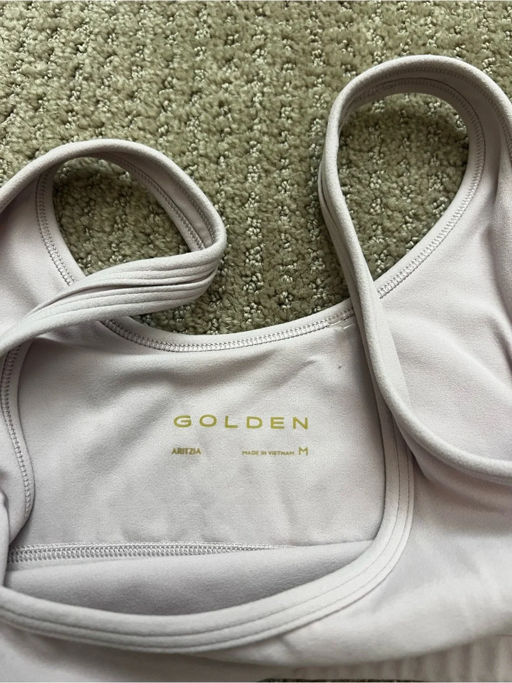 Aritzia Golden BUTTER Mini Bra Top - A/B Cup